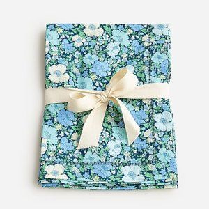 J. Crew x Liberty London Fabrics - Set of 4 Cloth Placemats - Green Blue Floral